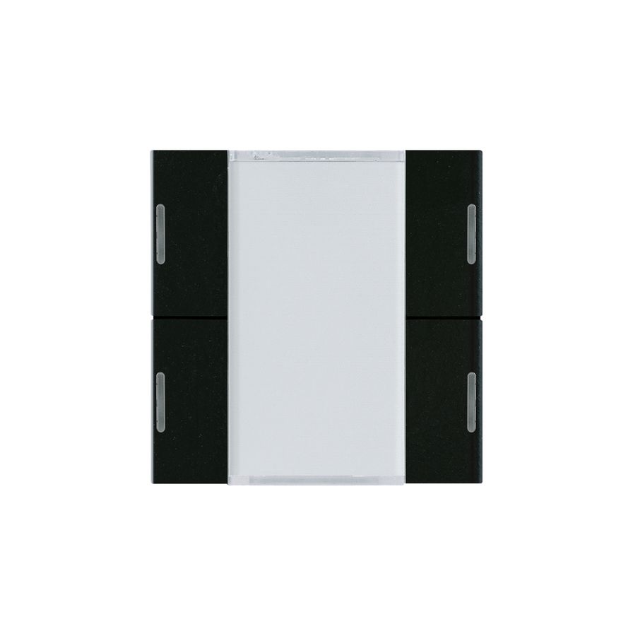 Tasterfront Hager basico KNX 4-fach LED schwarz 45×45mm