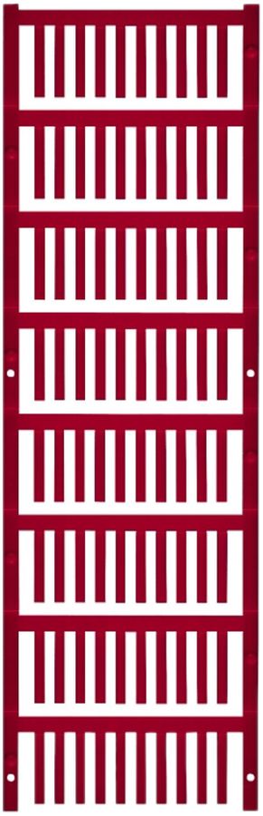 Marqueur de conducteur Weidmüller MultiCard SF p.Ø1.7…2.1mm 21×3.2mm PA66 rouge