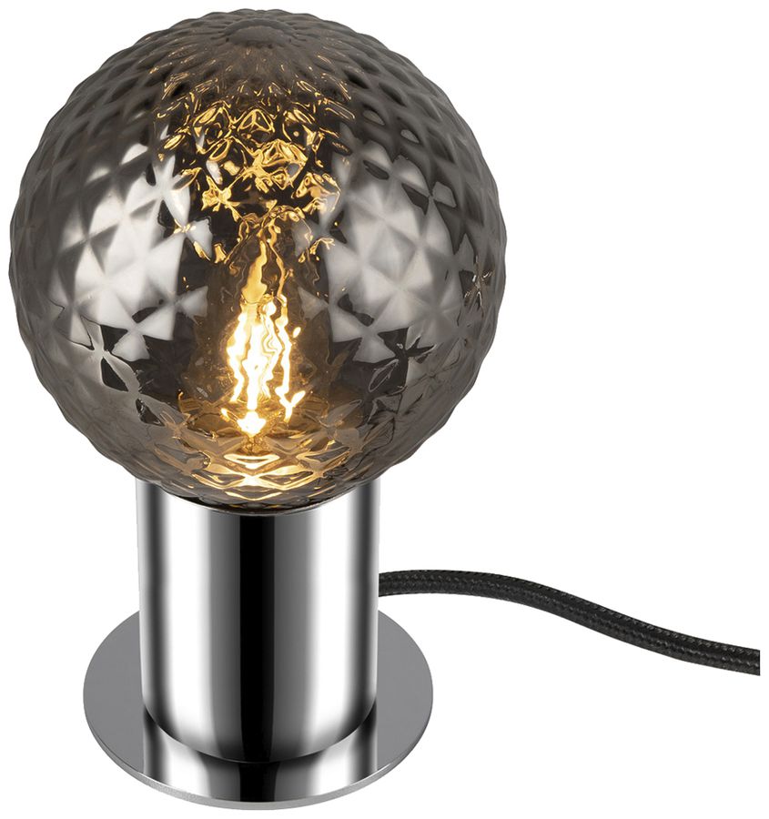 Lampada da tavolo SLV VARYT E14 1×6W interruttore Ø90×90mm cromo