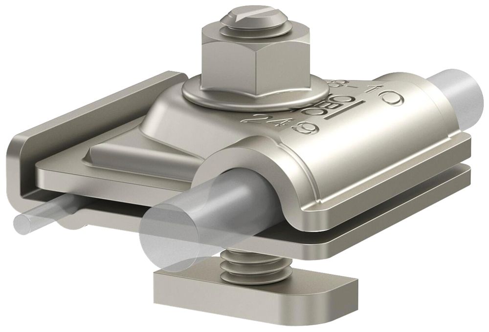 Erdklemme BET PV10 Ø8…10mm rostfreier Stahl unbehandelt 100kA