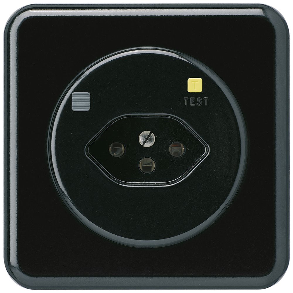 UP-Steckdose basico C T13 FI 30mA schwarz