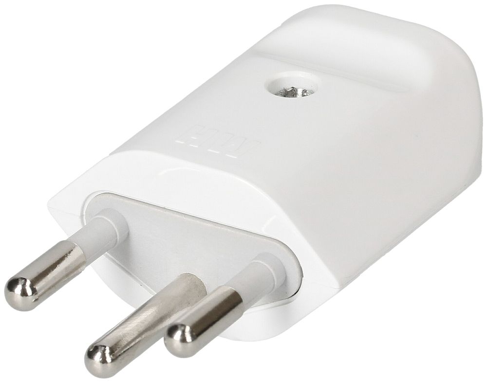 Stecker Typ 12 MAX HAURI MH, Kabeleinführung Ø8.5mm, weiss