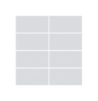 Kit frontale KAL 8×tasti 8×punti azionamento bianco