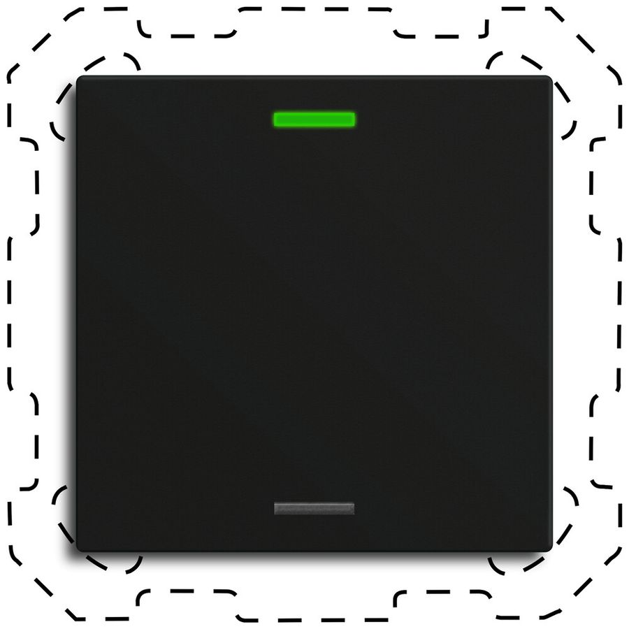 Poussoir KNX RGBW INC MDT TAL-60T1016.02S temp 1t/2a noir mat "neutre"