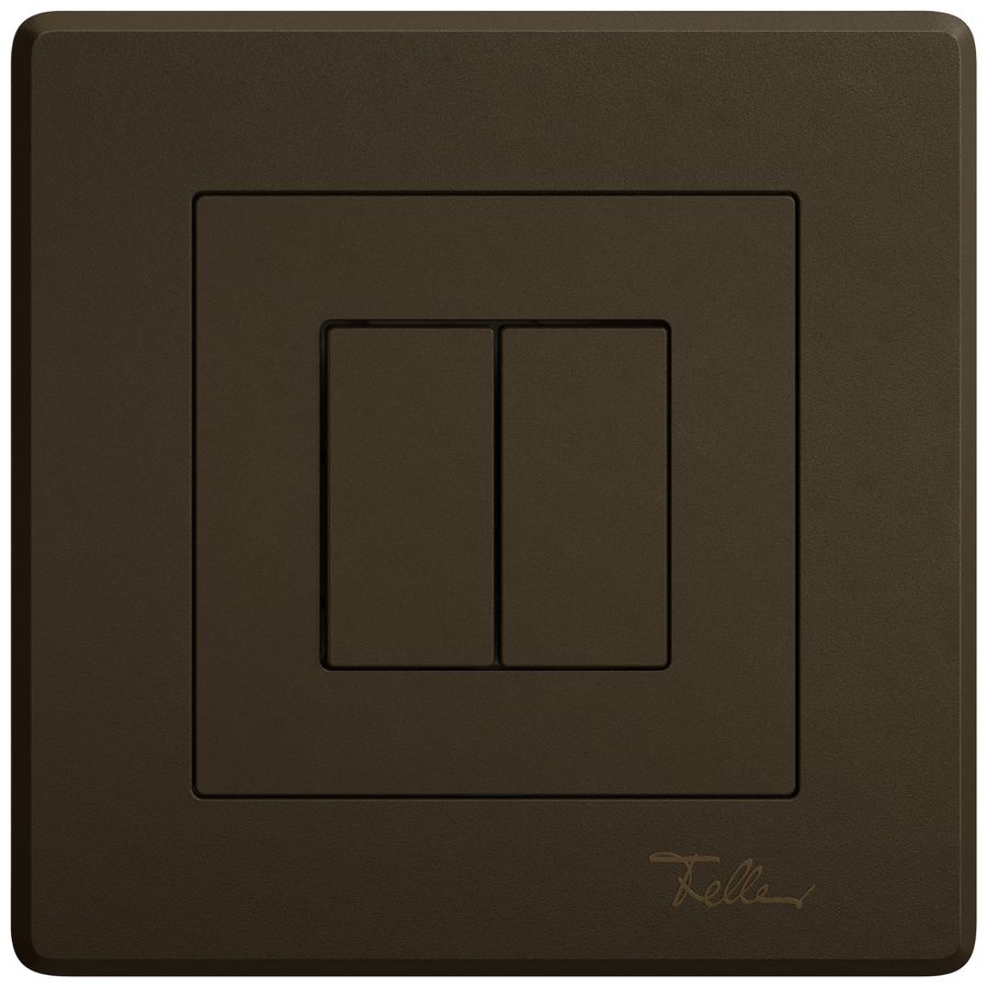 Station sec.interr.ENC EDIZIO.liv Wiser SNAPFIX® 2 canaux 2 touches WLAN br