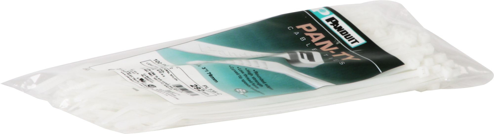 Fascetta Panduit 4.8×292mm incolore