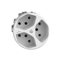 UP-Steckdose STANDARDdue 3×T13 1×S weiss Q