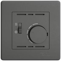 UP-Raumthermostat EDIZIO.liv SNAPFIX® m.Schalter Heizen/Kühlen 230VAC 50Hz dgu