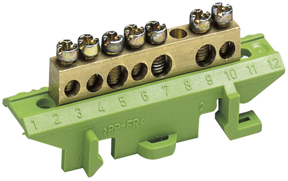 Barrette à bornes de protection Hager 3×16/4×10mm²