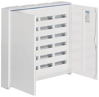 Distributeur AP Hager univers 6 rangées 288UM porte IP44 1050×950×160mm
