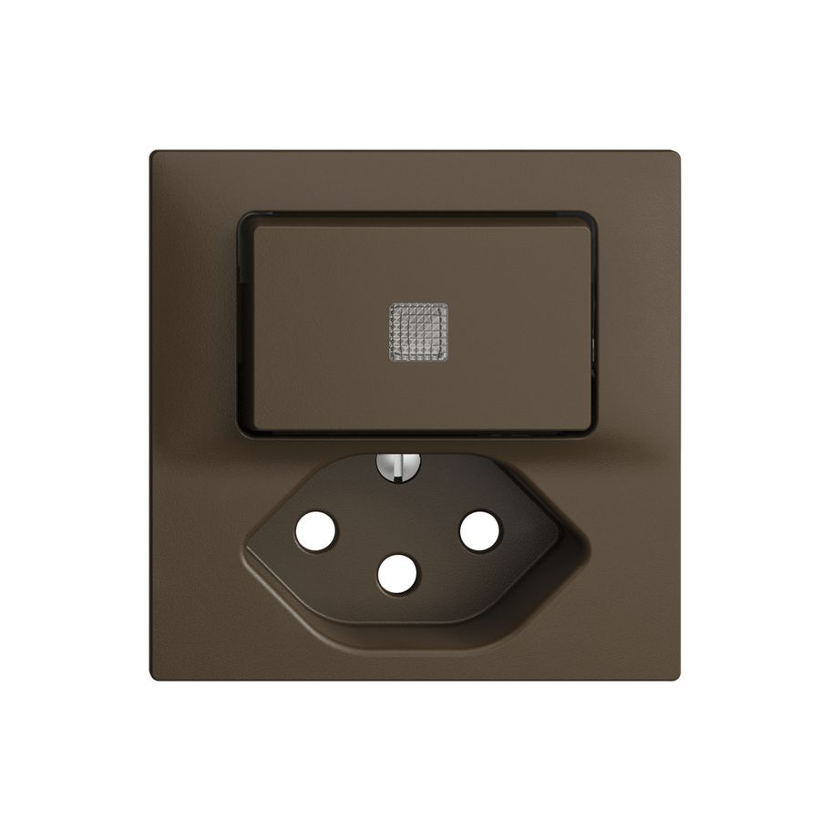 Kit frontale EDIZIOdue coffee 60×60mm T13 con lente