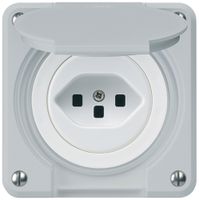 UP-Steckdose robusto A Typ 23 grau mit Steckklemmen