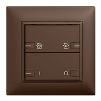 Set frontale INC EDIZIOdue zepAIR ON/OFF 1C con desig.c.LED coffee