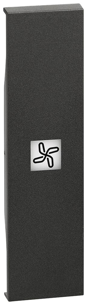 Tastenabdeckung Living Now 1 Modul mit Symbol Ventilator schwarz