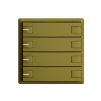 UP-Taster KNX 4-fach EDIZIOdue olive RGB mit LED