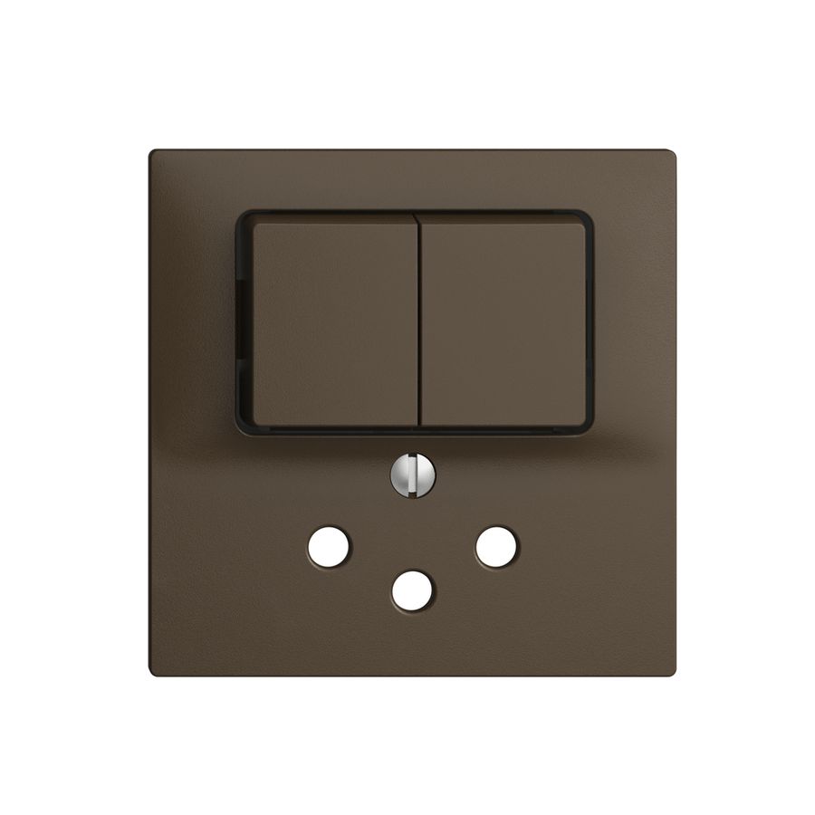 Frontset EDIZIOdue coffee 60×60mm T12 mit Shutter