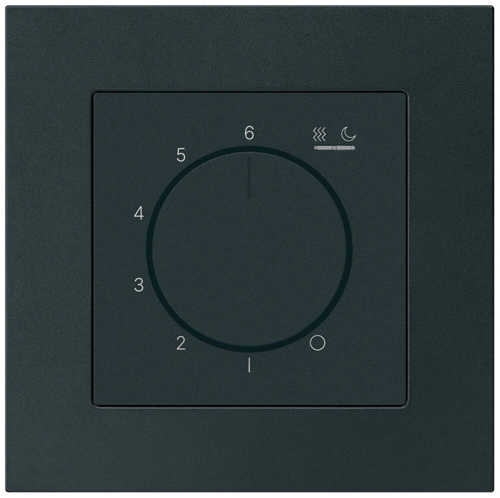 UP-Raumthermostat kallysto.pro An/Aus 230VAC 4A 94×94mm schwarz