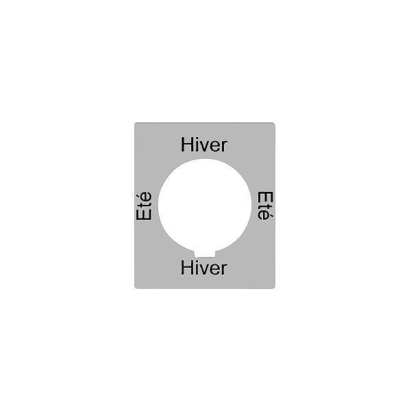 Disque indicateur Eté-Hiver-Eté-Hiver pour interr.à clé FLF FH