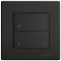 Poussoir KNX RGB ENC EDIZIO.liv SNAPFIX® capteur temp.s.LED 2× comm.1T no