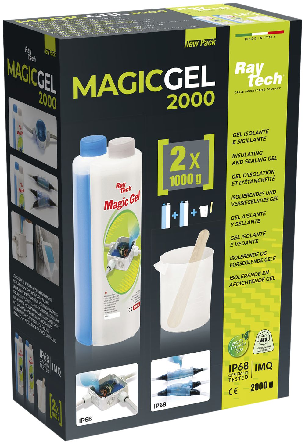 Isolierender Elastomer Raytech 2 Flaschen 2L