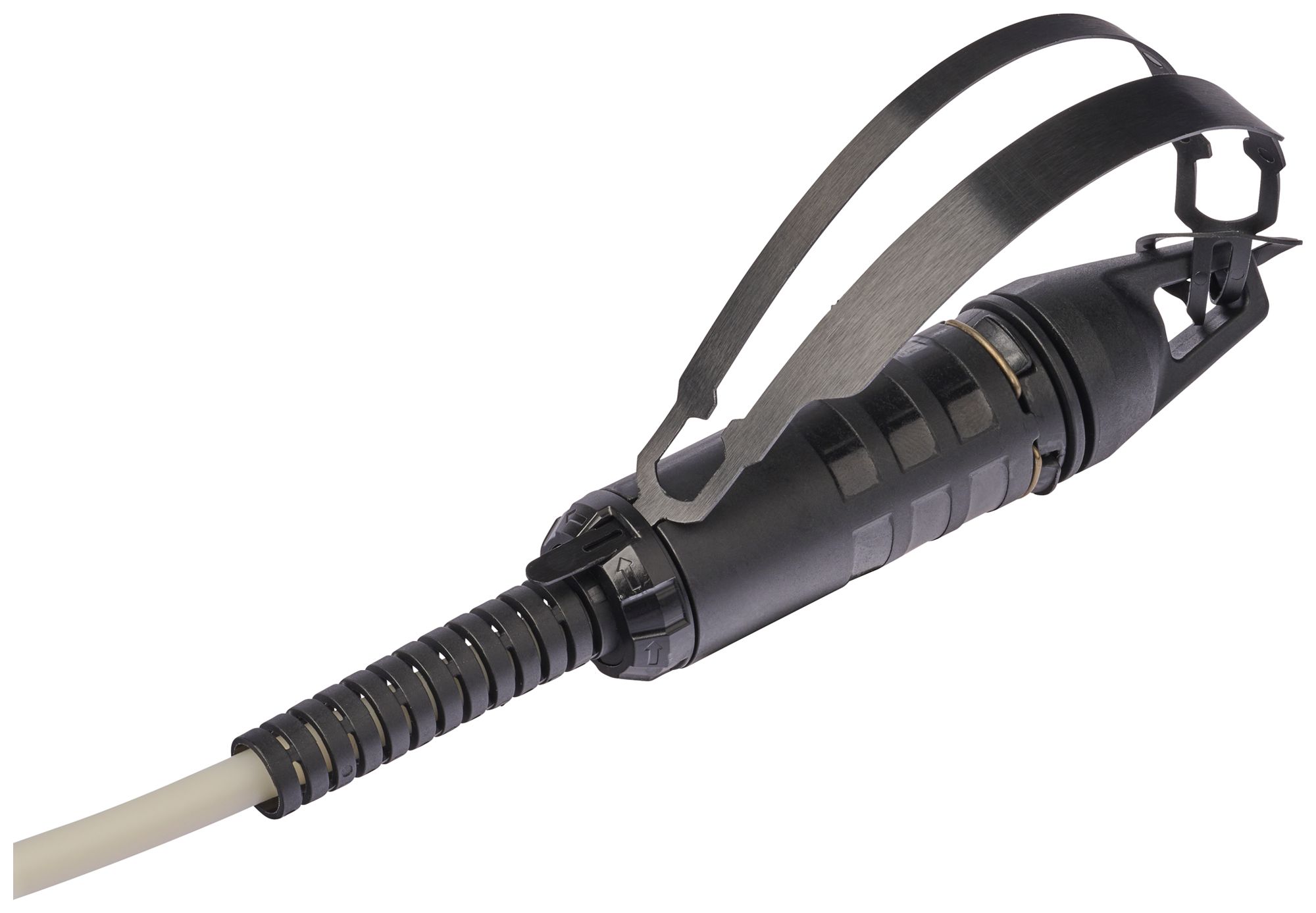 Cavo patch FO R&M 2×OM4 HEC-QR LC-D PC ↔ LC-D PC nero 10m