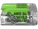 Morsetto per scatola WAGO 221-423 con leva in box 50×3L 0.2…4mm² 32A 450V ve