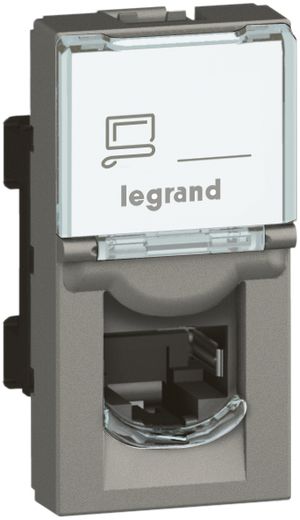 EB-Dose MOS UTP 1×RJ45 magnesium Kat.6 1 Modul