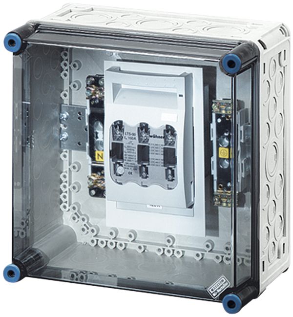 Scatola NH Hensel Mi, 1×NH 00, 125A 3P+PE+N