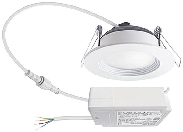 LED-Downlight ESYLUX ELSA-2 Ø98 DALI 5W 4000K, 500lm, weiss