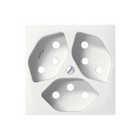 Frontplatte SIDUS weiss zu 3×T13/1