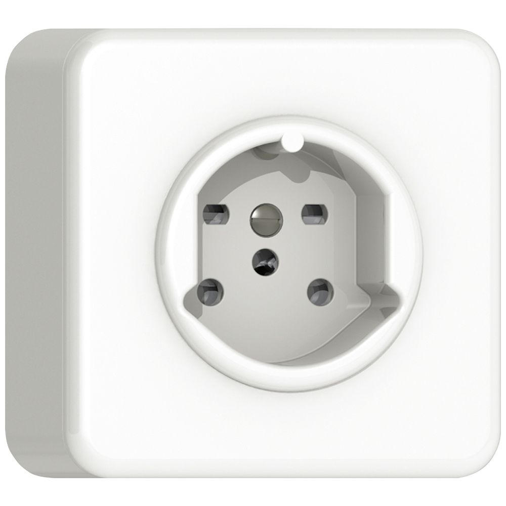 AP-Steckdose CLASSIC T15 weiss