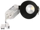 EB-LED-Spot maxLUCE ATMA 68 6.5W 660lm 3000K IP44 MB DIM Ø75mm schwarz 32°