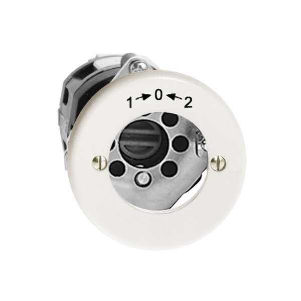 Contact pivotant ENC 1->0<-2 blanc pour serrure de sûr. sans cyl.