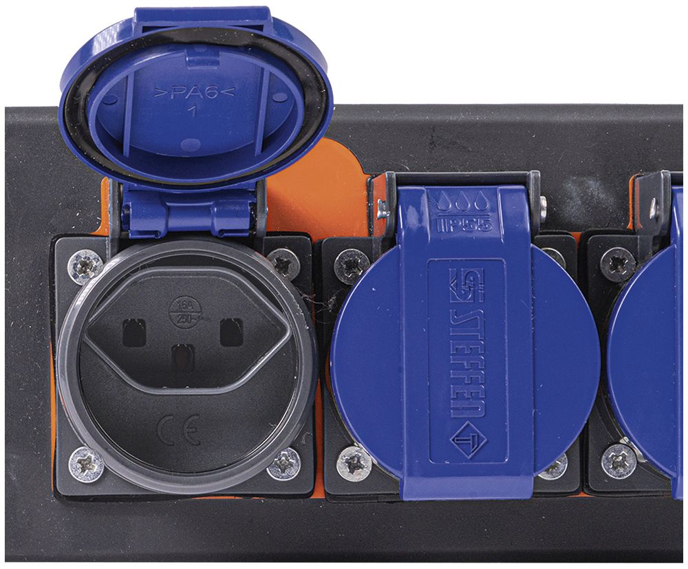 Steckdosenleiste Steffen PROFESSIONAL 3×T23 3m schwarz