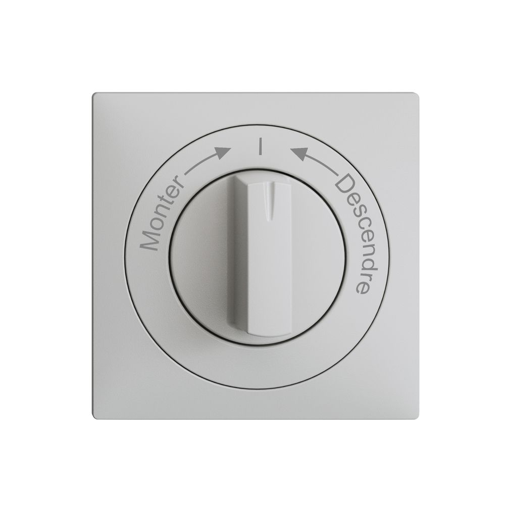 Frontset Monter->I<-Descendre EDIZIOdue 60×60mm hellgrau