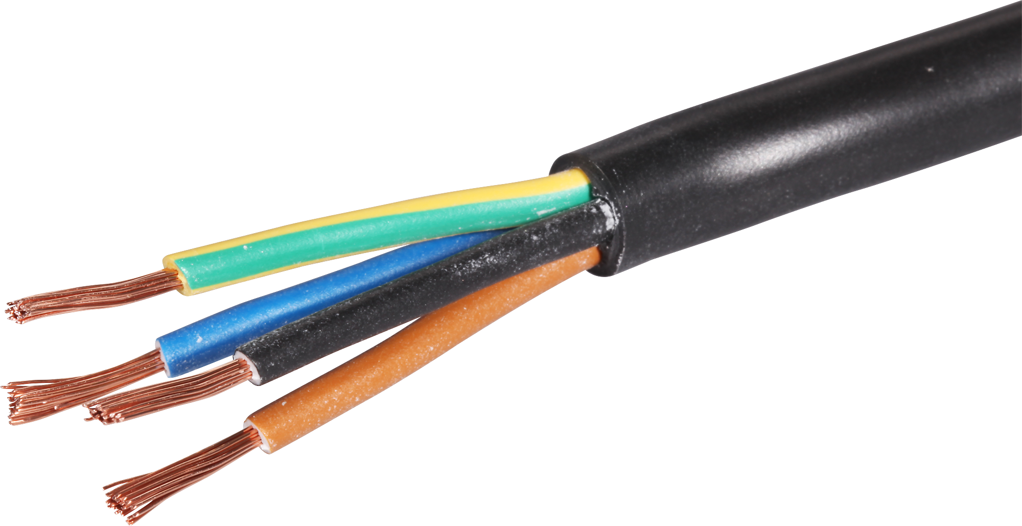 Kabel Td 4×1.5mm² 2LNPE schwarz Eca