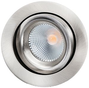 LED-Downlight SG Junistar Lux Blade 8W 590lm 930 IP20/IP44 42° DIM Ø94mm Silber