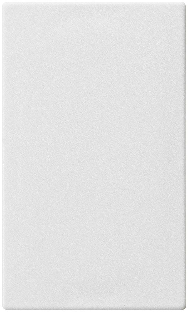 Blindabdeckplatte Hager FLF 3/5 mit Kunststoff-Federn für Metallausschnitt weiss