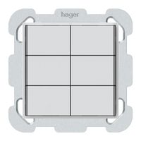 UP-Taster KNX KAL 6×Tasten 6×Betätigungspunkte LED weiss