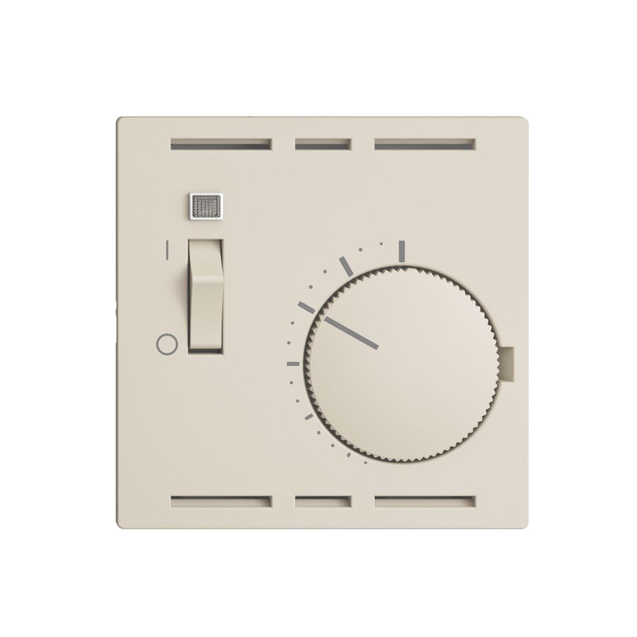 UP-Raumthermostat EDIZIOdue crema, mit Schalter