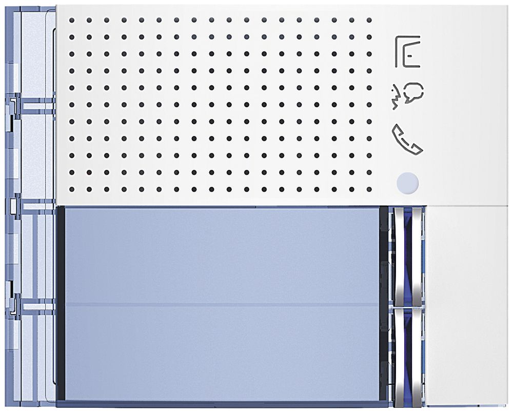 Frontblende für Tür-Lautsprecher-Modul Sfera mit 2 Ruftasten weiss