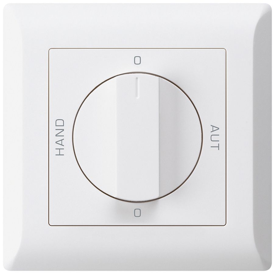 UP-Drehschalter 0-Hand-0-Aut. kallysto.line 2/1L weiss mit Drehgriff