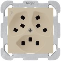 Presa INC Hager kallysto 3×T23 1×S B beige