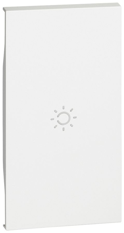 Tastenabdeckung Living Now 2 Module beleuchtbar mit Symbol Licht weiss