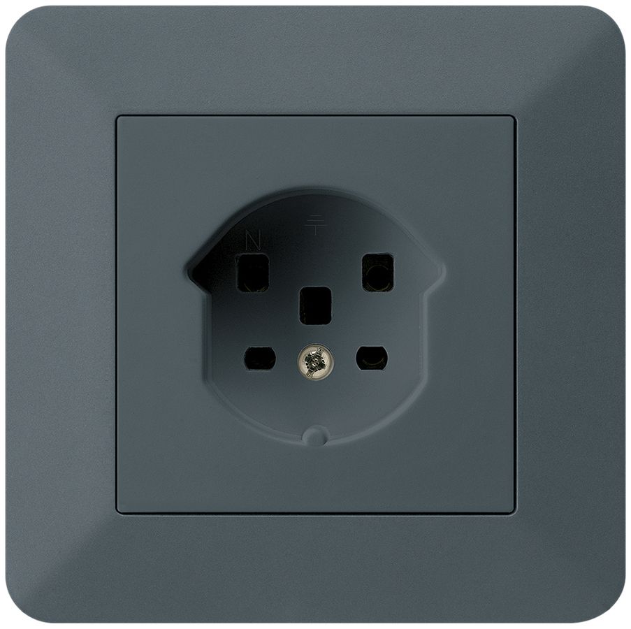 UP-Steckdose HA kallysto.trend Typ 25 mit Steckklemmen anthrazit