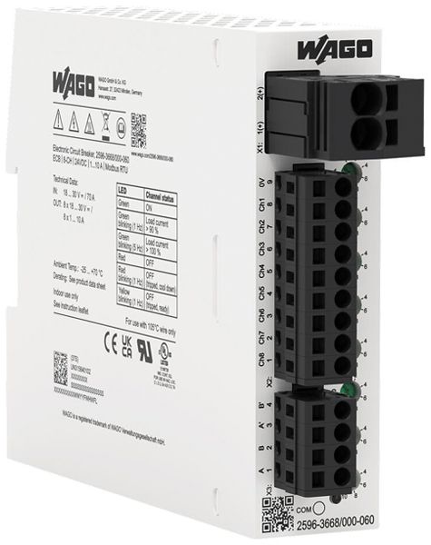 Elektronischer Schutzschalter WAGO Modbus RTU 1…10A 8 Kanäle