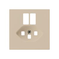 Placca frontale kallysto per presa 2×USB & T23 beige