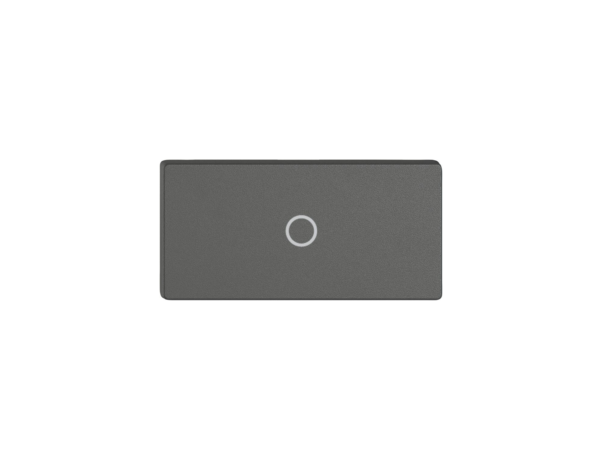 Taste 1/2 EDIZIO.liv Wiser mit SNAPFIX® vert.mit Symbol O (Aus) dgu