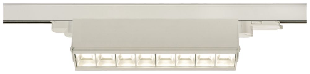 LED-Spot SLV 3~ SIGHT MOVE DALI 26W 3100lm 4000K 75° 450×105×56mm weiss