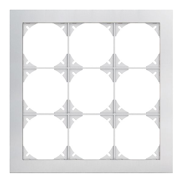 Abdeckrahmen EDIZIOdue prestige 3×3 aluminium